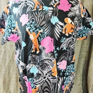 Small Black Curious George Scrubs 25 " collar to s